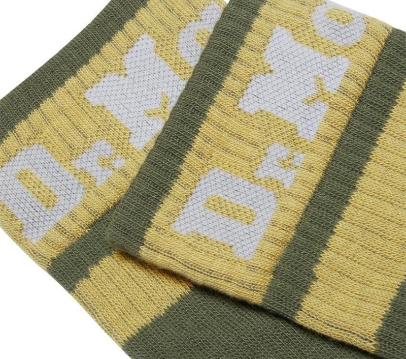 Calcetín Deportivo Con Logo Mezcla De Algodón Caqui-mezcla De Algodón Negro Dr.martens Botas