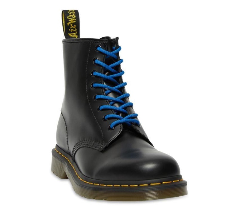 Dr.martens Botas 140cm Round Lace Azul 100% Tetoron