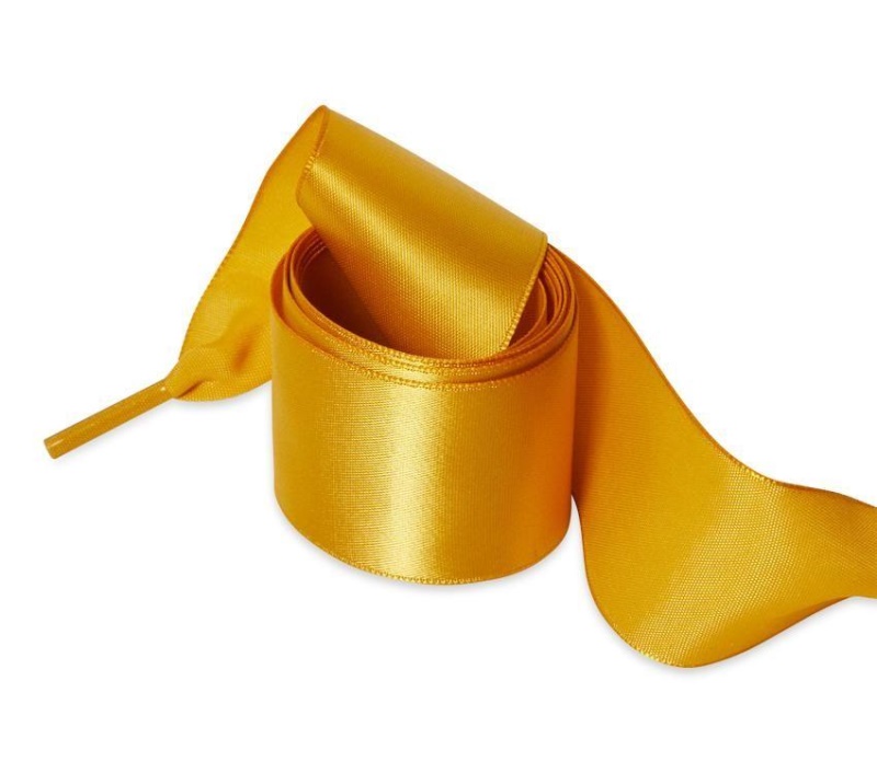 Dr.martens Botas Amarillo 100% Tetoron Cordones De Cinta De 55 Pulgadas (8-10 Ojos)