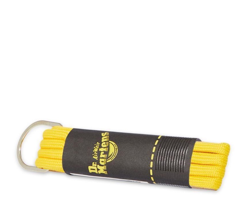 Dr.martens Botas Amarillo 100% Tetoron 65cm Cordones Redondos Amarillos (3 Ojales)