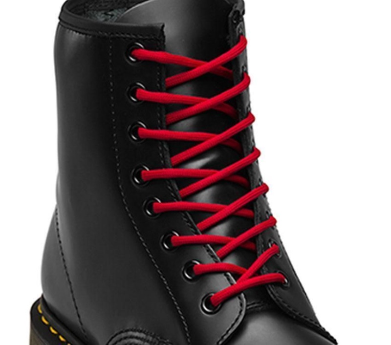 Botas Dr.martens Redondas Rojas 140cm Cordones Redondos (8-10 Ojales)