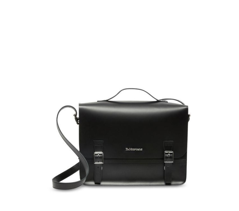 Bolso Messenger Negro Kiev-black Smooth Dr.martens Botas Box