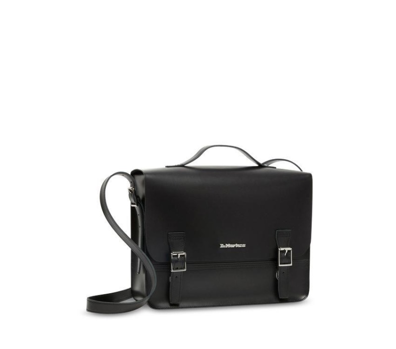 Bolso Messenger Negro Kiev-black Smooth Dr.martens Botas Box