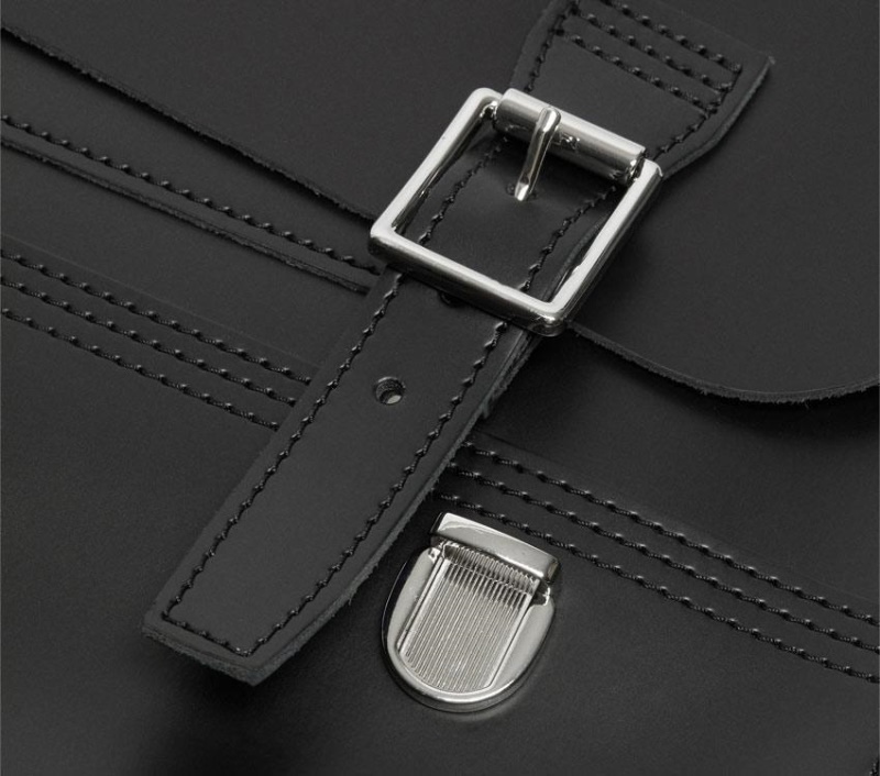 Bolso Messenger Negro Kiev-black Smooth Dr.martens Botas Box