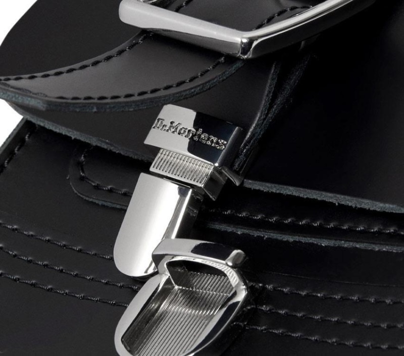 Caja Bandolera Dr.martens Botas Negro Kiev-negro Liso