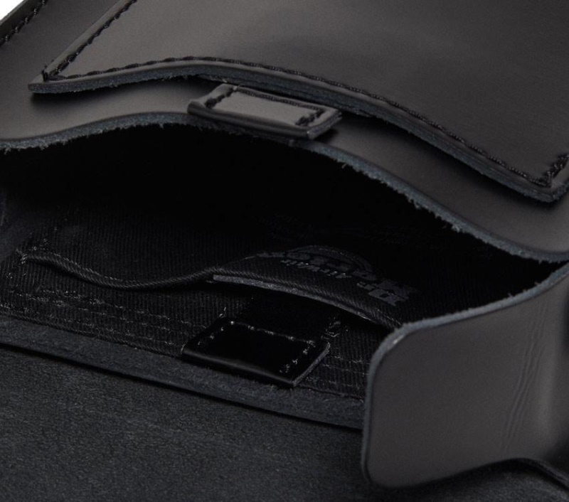 Caja Bandolera Dr.martens Botas Negro Kiev-negro Liso