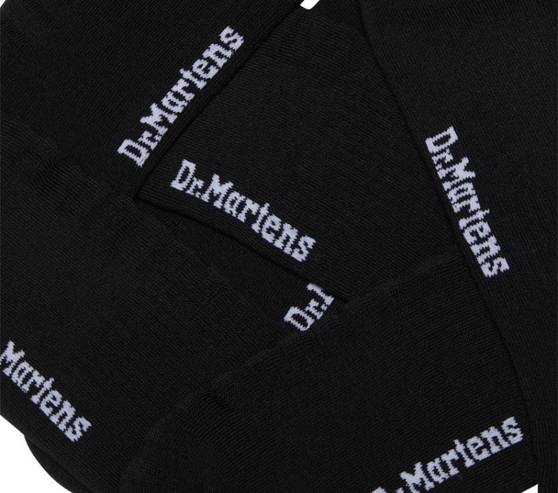 Dr.martens Short Double Doc 3pk Mezcla De Algodón Negro Botas