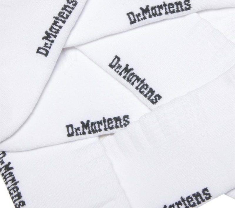 Dr.martens Botas Cortas De Mezcla De Algodón Blanco Doble Doc 3pk